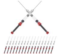 HIAKDOFT Lot de 20 Aiguilles de Remplissage d'Encre à Ressort pour Stylo-Plume 34 MM Outil de Remplissage Précis et Propre Accessoire Compatible pour Convertisseur d'Encre Usage