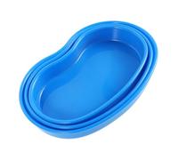 HIAKDOFT Lot de 3 Plateaux Rognon en ABS pour Remède Petit Moyen et Grand Formats Plateau de Service Plastique pour Pilules Organiseur Pratique et Léger pour Chariot et Soins