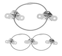 HIAKDOFT Lot de 3 sets de Ancrages de Meubles Anti-Basculement en Acier Inoxydable Câble Multibrins Incassable Fixation Murale Sécurisée pour Protection des Garçon et Filles et Prévention