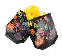 HIAKDOFT Lot de 30 Paquet Présents pour Fête D'anniversaire en Tissu Non Tissé avec Poignées, Réutilisables, Résistants la Déchirure, Paquet Fourre-tout pour Friandises et Petits