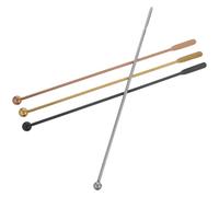 HIAKDOFT Lot de 4 Bâtonnets Mélangeurs à Cocktails en Acier Inoxydable Réutilisables Palette Rectangulaire Couleurs Argenté Noir Piano Rose Doré et Or pour Boissons Café Réutilisable