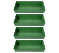 HIAKDOFT Lot de 4 Plateaux à Fleurs en Mousse Plastique Picots Plateau de Fixation Floral pour Compositions Paysagères Format Long pour Mariage Fête et Décoration Intérieure