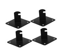 HIAKDOFT Lot de 4 Supports Métalliques Muraux Triangulaires pour Panneaux Grillagés Fixation Robuste Compatible Rayonnages de Magasin Bureau et Vestiaire Support D’Affichage à Grille