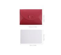 HIAKDOFT Lot de 48 set de Mini-Enveloppes Colorées avec 48 Cartes Vierges 7X9 CM Fermeture Cœur Couleurs Assorties pour Invitations Fêtes et Scrapbooking