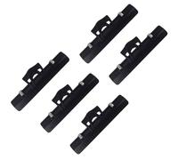 HIAKDOFT Lot de 5 Pinces à Documents Multifonction Noires pour Partitions Musicales Échelle Gravée, Clips de Score pour Pupitre Piano, Support Pratique et Résistant pour Papier Musique