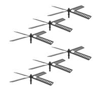 HIAKDOFT Lot de 6 Pales Décoratives de Moulin à Vent en Plastique 205X205 CM Résistantes à l'eau Intempéries Accessoires d'Éolienne de Jardin Extérieur Modèles Rotatifs pour