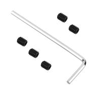 HIAKDOFT Lot de 6 Vis de Blocage Hexagonales Noires pour Guitare Électrique Kit de Fixation de Plaque et Guide-Cordes Pièces de Rechange Robustes pour Maintien des Cordes Réparation