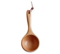 HIAKDOFT Louche en Bois Créative Japonaise 215X9X5 CM Manche en Bois Massif Louche à Eau Polyvalente Cuisine Bain et Jardin Accessoire Traditionnel Pratique