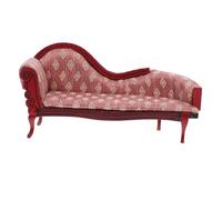 HIAKDOFT Maison de Poupée Chaise Longue Européenne Vintage Meuble Décoratif et Collection Miniature