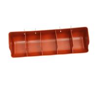 HIAKDOFT Mangeoire pour Porcelets Compartiments Plastique Abreuvoir Mural Suspendu pour Alimentation Porcs Mangeoire Multiple pour Agricole