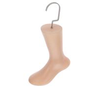HIAKDOFT Mannequin de Pied Plastique avec Crochet pour de Chaussures et Bijoux Modèle Réaliste sans Couture Support pour Chaussettes Garçon Fille Couleur Chair pour Boutique et Usage