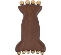 HIAKDOFT Masseur Facial Bois de Verawood avec Billes Outil de Massage Naturel pour Visage et Cou Ergonomique et Portable pour Soin Peau et Relaxation