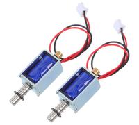 HIAKDOFT Micro électroaimant push-pull DC 12V, interrupteur électrique compact et durable, actionneur linéaire extensible pour dispositifs de communication, 2 pièces