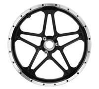 HIAKDOFT Mini Vélo Roue Arrière Moyeu Et Jantes En Acier Pour Mini Tout- Moteur Deux Temps Roue Assemblage Facile À Installer