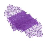 HIAKDOFT Nappe Décorative Halloween Dentelle Araignée Toile Daraignée Dentelle Tissée Nappe de Table pour Intérieur et Extérieur Protection Taches et Rayures Ambiance Festive pour Maison