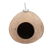 HIAKDOFT Nid d'oiseau en Noix de Plein air décor pour IA nid d'oiseau nichoir à Oiseaux en Noix nichoir en Coquille de volet en Jaune