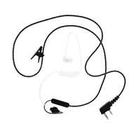 HIAKDOFT Oreillette Tube Acoustique avec Micro pour Écouteur Tour Oreille Transparent Anti-Radiation Confortable pour Sécurité et Police