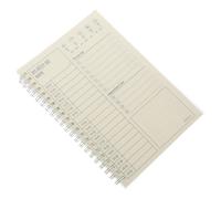 HIAKDOFT Organisateur Maison et Bureau Portable Planificateur Académique Spirale Cahier Journalier Transparent pour Étudiants et Usage Quotidien