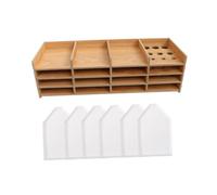 HIAKDOFT Organisateur Tray pour Outils de Diamant Compartiments Plateau Rangement Compact pour Peinture Diamant Support Multi Usage DIY Broderie et Point de Croix