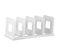 HIAKDOFT Organiseur Bureau Vertical pour Documents Support Multifonction Blanc Trieur Dossiers et Classements Rangement Compact pour Bureau et Maison Organise Efficacement Fichiers et