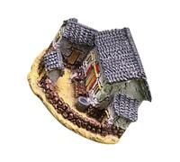 HIAKDOFT Ornement Résine Miniature Forme De Cottage Décor Tiny House pour Jardins Féeriques Et Étagères Rustiques Accessoire De Paysage Microdécoratif