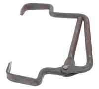 HIAKDOFT Outil Professionnel Pince à Glace en Fer Robuste Barre de Remorquage pour Blocs de Glace Industriels Porte-blocs Extérieur Poignée Antidérapante pour Déplacement et Manutention