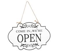 HIAKDOFT Pancarte Bois Rétro Double Face Open Closed avec Corde Suspendue pour Restaurant Boutique Décorative et