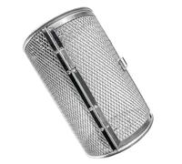 HIAKDOFT Panier Rotatif Acier Inoxydable pour Barbecue et Rôtissoire Cage de Cuisson pour Légumes Noix Compatible Four et Friteuse à Air Design Verrouillable pour Cuisson Uniforme