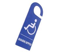 HIAKDOFT Panneau De Stationnement Pour Personnes Handicapées Panneau D'Accessibilité À Suspendre À L'Extérieur Vignette De