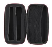 HIAKDOFT Paquet de Transport Rigide pour Deux Microphones sans Fil, Étui Noir Rectangulaire en Eva, Léger et Résistant aux Chocs, Paquet de Rangement Portable pour Microphones D'extérieur