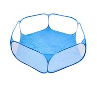 HIAKDOFT Parc pour Animaux de Compagnie Portable en Filet Bleu 20X20 CM Léger 03 Kg Parc pour Bébé et Petits Animaux Bac à Balles pour Jeux D’Intérieur ’Extérieur