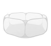 HIAKDOFT Parc pour Petits Animaux Pliable et Respirant Enclos Intérieur pour Lapin Cochon Chinchilla Tente de Jeu Légère et Compacte avec Housse de Transport Grise