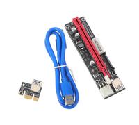 HIAKDOFT Pci-e Riser Cable to USB Extension with Power Cord Flexible Graphic Extension for Mining Rigs and External GPU Laptop Connection