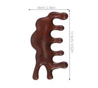 HIAKDOFT Peigne de Santal Naturel à Larges Dents pour Massage Du et Soin des Cheveux Unisexe Antistatique et Multifonction pour Hommes et Femmes