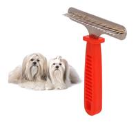 HIAKDOFT Peigne Démêloir Chien et Chat pour Poils Longs Outil de Toilettage pour Éliminer Nœuds et Poils Morts Manche Ergonomique Confortable Adapté à Toutes Races à Forte Mue