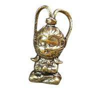 HIAKDOFT Pendentif Rétro Cuivre De Wukong Figurine Artisanale Du Roi Singe Accessoire Symbolique De Bravoure Sagesse Décoration Pour Clés Et Collection