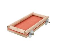 HIAKDOFT Perchoir pour Perroquet Et Oiseau Planche à Griffes Rugueuse pour Écureuil Et Perroquet Jouet pour Oiseau