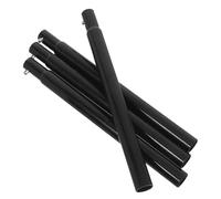 HIAKDOFT Pieds de Rechange en Acier Inoxydable pour Poêle à Bois de Tente - 4 Pièces Noires Renforcées et Amovibles - Rallonge Stable pour Brûleur Extérieur de Camping - Support Démontable