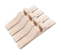 HIAKDOFT Pieds de Séparateur D'écran 4 Pièces Socles en Bois pour Supports de Cloison Aménagement Intérieur Professionnel