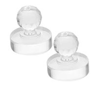 HIAKDOFT Pilon de Peinture Acrylique et Aquarelle 2 Pièces 30 Mm Rond pour Artistes Étudiants Outil Manuel Polyvalent Mélange Pigments Maison Art