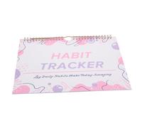 HIAKDOFT Planificateur de Dhabitudes sans Date Agenda pour Objectifs et Motivation Calendrier Dentraînement et Journal de Planification Simple Rose