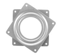 HIAKDOFT Plaque Pivotante 360° en Acier Galvanisé 94 Mm, Support de Siège Pivotant pour Chaise, Tabouret de Bar et Siège de Bateau, Mécanisme Rotatif Robuste Roulement Intégré,