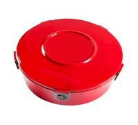 HIAKDOFT Plateau de Rangement Compartimenté pour Fruits Secs et Bonbons Boîte à Friandises Pratique avec Couvercle Plateau Alimentaire pour An et Mariage Plastique Rouge Petit