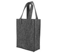 HIAKDOFT Pochettes pour Bouteilles De Vin en Feutre Résistant Capacité 2 Bouteilles Design Sobre Et Raffiné Rangement Maison Simplifié Gris Dimensions 24x18x8,5 Cm