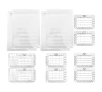 HIAKDOFT Pochoirs à Dessin en Plastique 12 Pcs 4 Modèles 2 pour Examen Règle Multifonction pour Lettrage Journaling Écriture Précise Fournitures Scolaires et Projets Créatifs