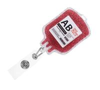 HIAKDOFT Porte Badge Rétractable Portable avec Clip Crocodile Motif Sanglot pour Infirmières Support Polyvalent pour Carte Identité Badge Nom Porte Clés et Carte Professionnelle