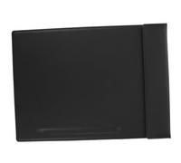HIAKDOFT Porte Bloc de Restaurant Magnétique Classique avec Porte Stylo Protège Menu Noir Dossier Résistant et Facile à Remplacer pour Serveurs et Commerces