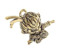 HIAKDOFT Porte Clés Laiton Singe Roi des Singes Chinois Charme Feng Shui pour Richesse Accessoire Sac à Dos et Bijoux DIY