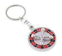 HIAKDOFT Porte-clés Roulette Russe Métal Rotatif Créatif Mini Bijou Sac Trousseau Clés Charmant