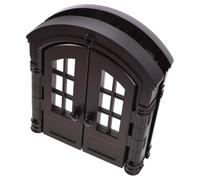 HIAKDOFT Porte D’Entrée pour Animaux en Plastique Double Battant Chatière Murale 27 X 235 X 7 CM Couleur Café F Accès Sécurisé pour Chats et Petits Chiens Intérieur et Extérieur